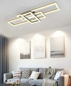 Geometryczny plafon LED w stylu rustykalnym WF 9022-306 MATERA | Kaja*Sklep Kaja New