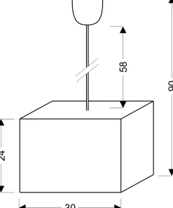 Geometryczny, abażur na zwisie 31-06103 BASIC | Kaja Oświetlenie*Sklep Kaja Best