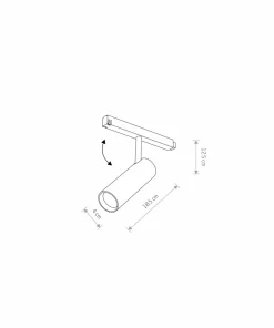 Głowica LED tuba do szyny magnetycznej 1F 10142 LVM SPOT LED | Kaja*Sklep Kaja Store
