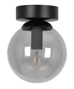 Grafitowa lampa sufitowa, klosz o średnicy 14cm K-5363 z serii MEGAN*Sklep Kaja Best