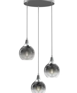 Clearance Sklep Kaja Grafitowa lampa wisząca ze szklanymi kloszami MLP8323 z serii MONTE | Kaja Oświe