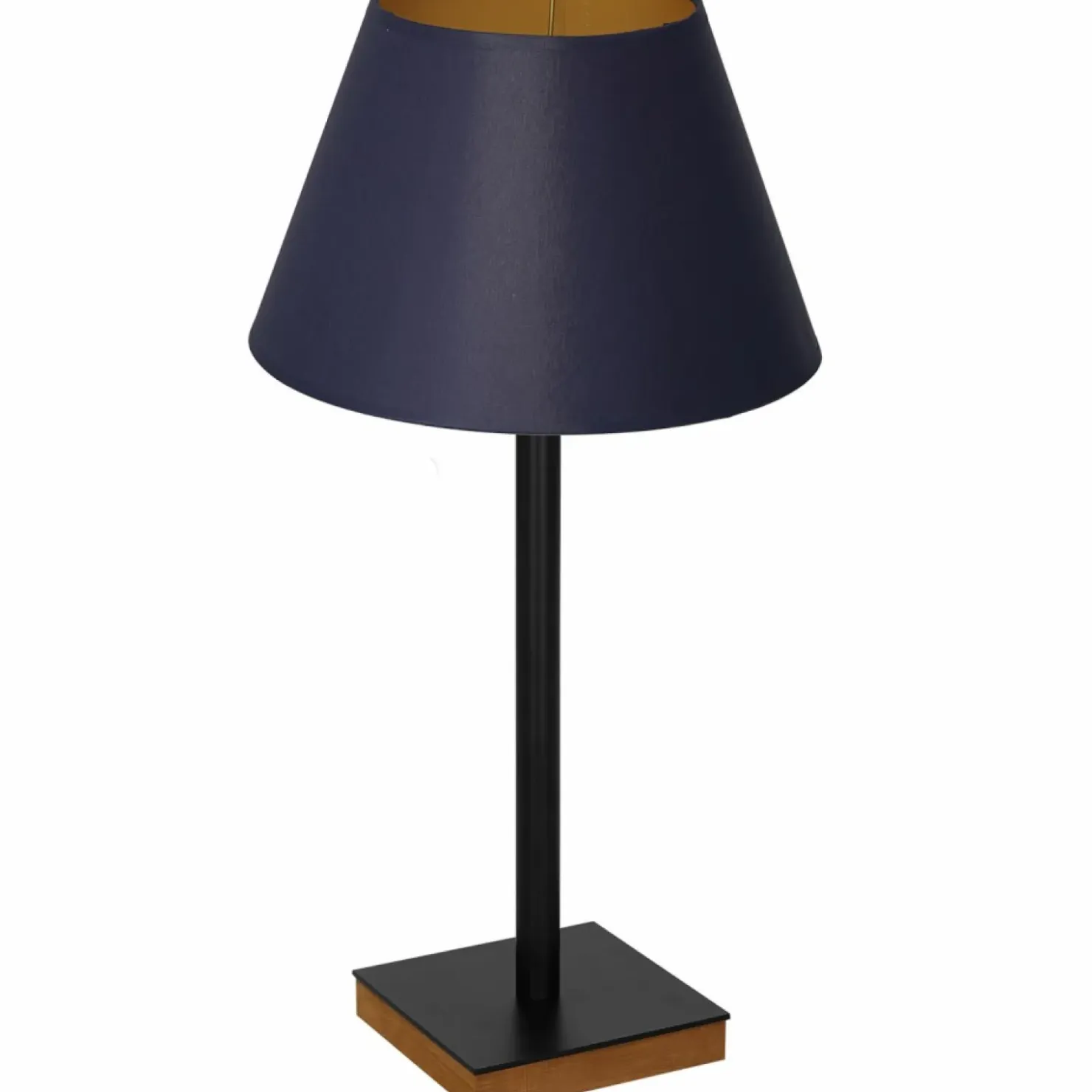 Granatowa, wysoka lampa stołowa z abażurem LX 3763 z serii TABLE LAMPS*Sklep Kaja Fashion