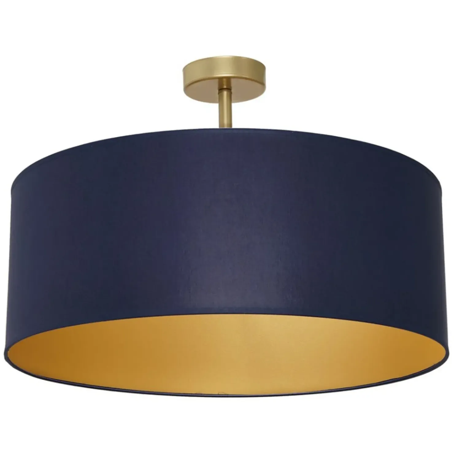 Shop Sklep Kaja Granatowo-złota lampa sufitowa, abażur MLP6457 z serii BEN | Kaja Oświetlenie