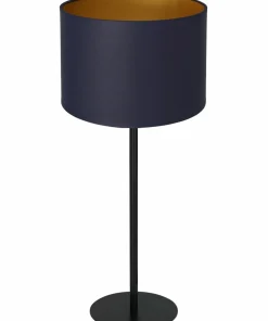 Granatowo-złota lampka stołowa z abażurem LX 3573 z serii ARDEN | Kaja*Sklep Kaja New