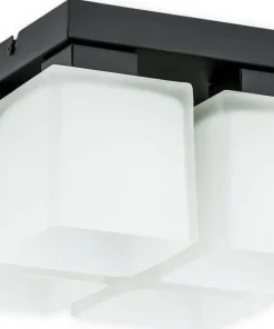 Gustowna lampa sufitowa z kloszami O2975 P4 CZA + BIA | Kaja*Sklep Kaja Online