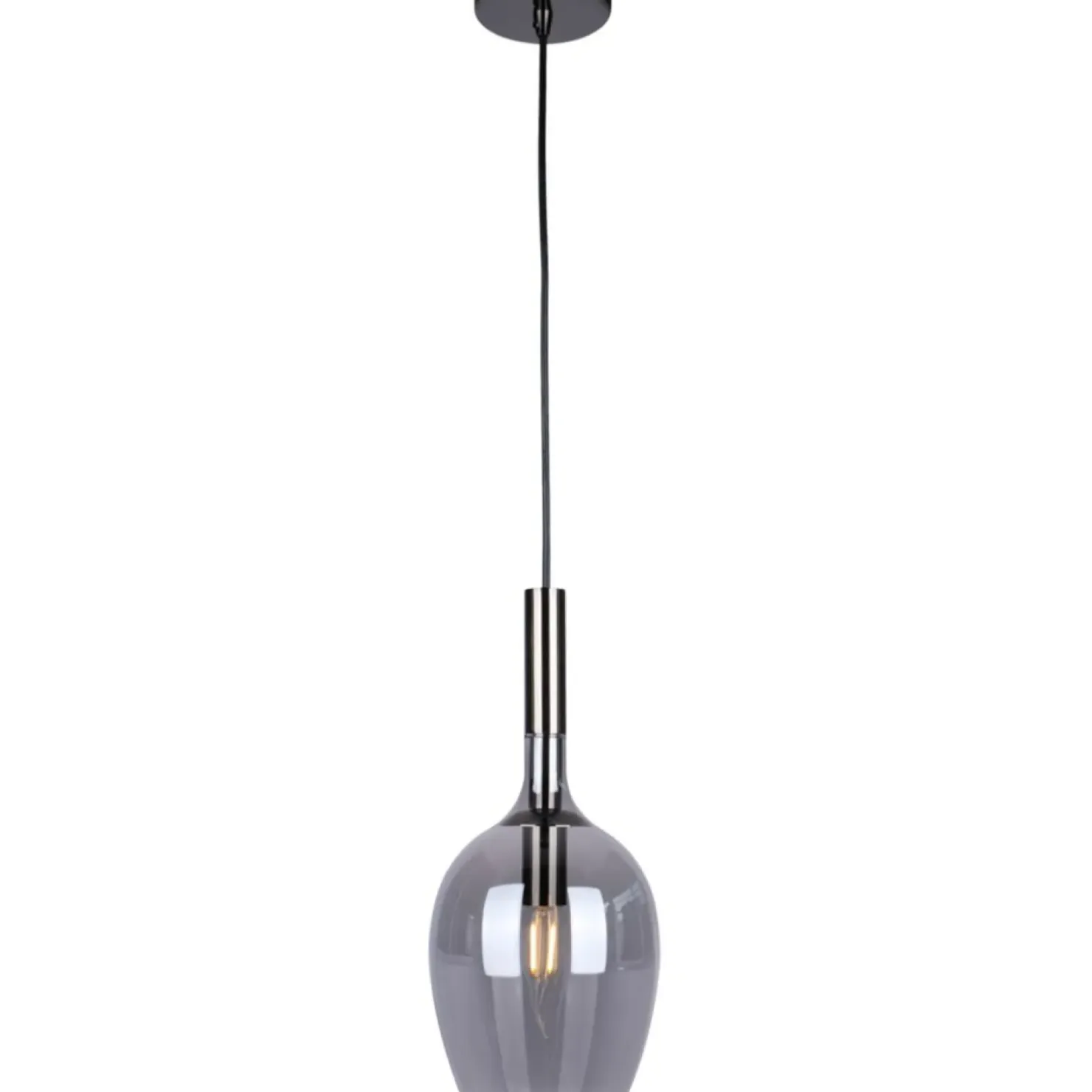 Best Sale Sklep Kaja Gustowna lampa wisząca z grafitowym kloszem ML8813 z serii LUGANO | Kaja Oświetl