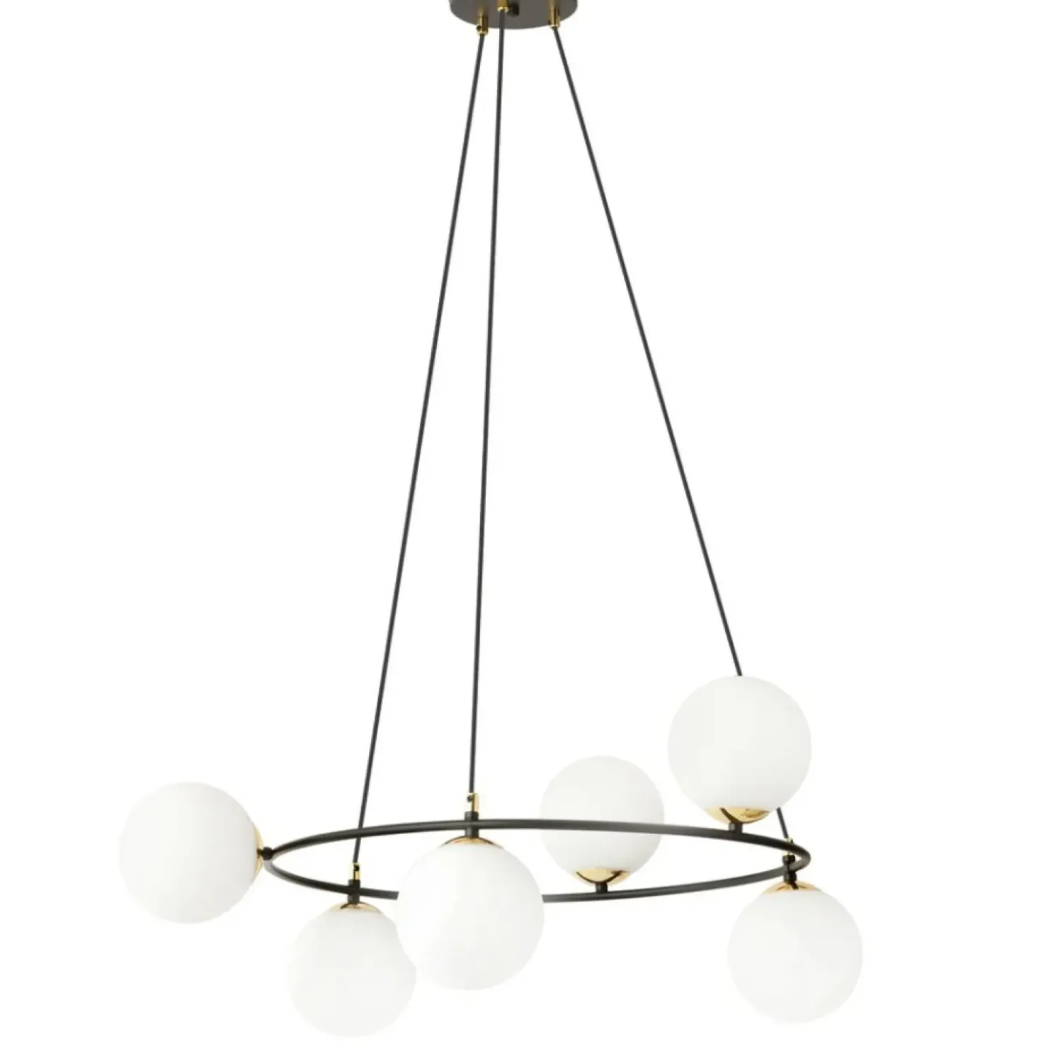Best Sale Sklep Kaja Gustowna lampa wisząca ze złotymi podkloszami 1295/6 z serii AZURA