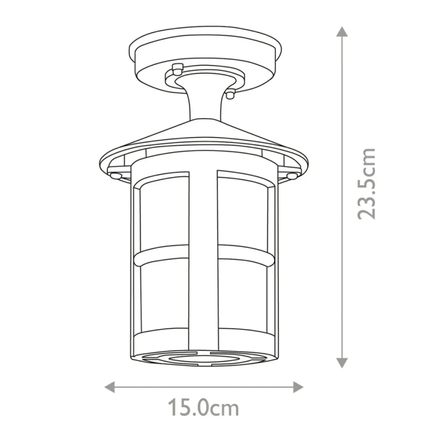 Gustowna lampa zewnętrzna, plafon BL21A-BLACK z serii HEREFORD*Sklep Kaja Cheap