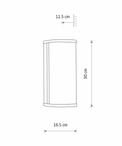 Hermetyczna lampa ścienna LED do łazienki 10729 PALMAS | Kaja*Sklep Kaja Best Sale