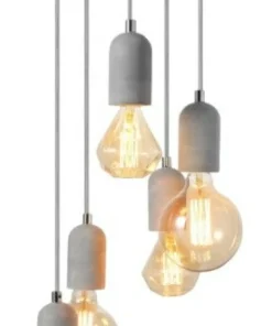 Discount Sklep Kaja Industrialna, betonowa lampa wisząca do salonu AZ2386 VOLTA | Kaja szary