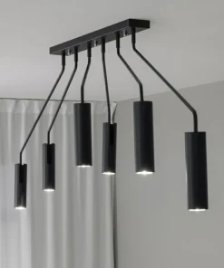 Best Sale Sklep Kaja Industrialna, czarna lampa sufitowa do salonu 108508 z serii RAMUS