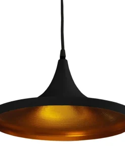Store Sklep Kaja Industrialna czarno-złota lampa wisząca do kuchni AZ1407 CHINK | Kaja