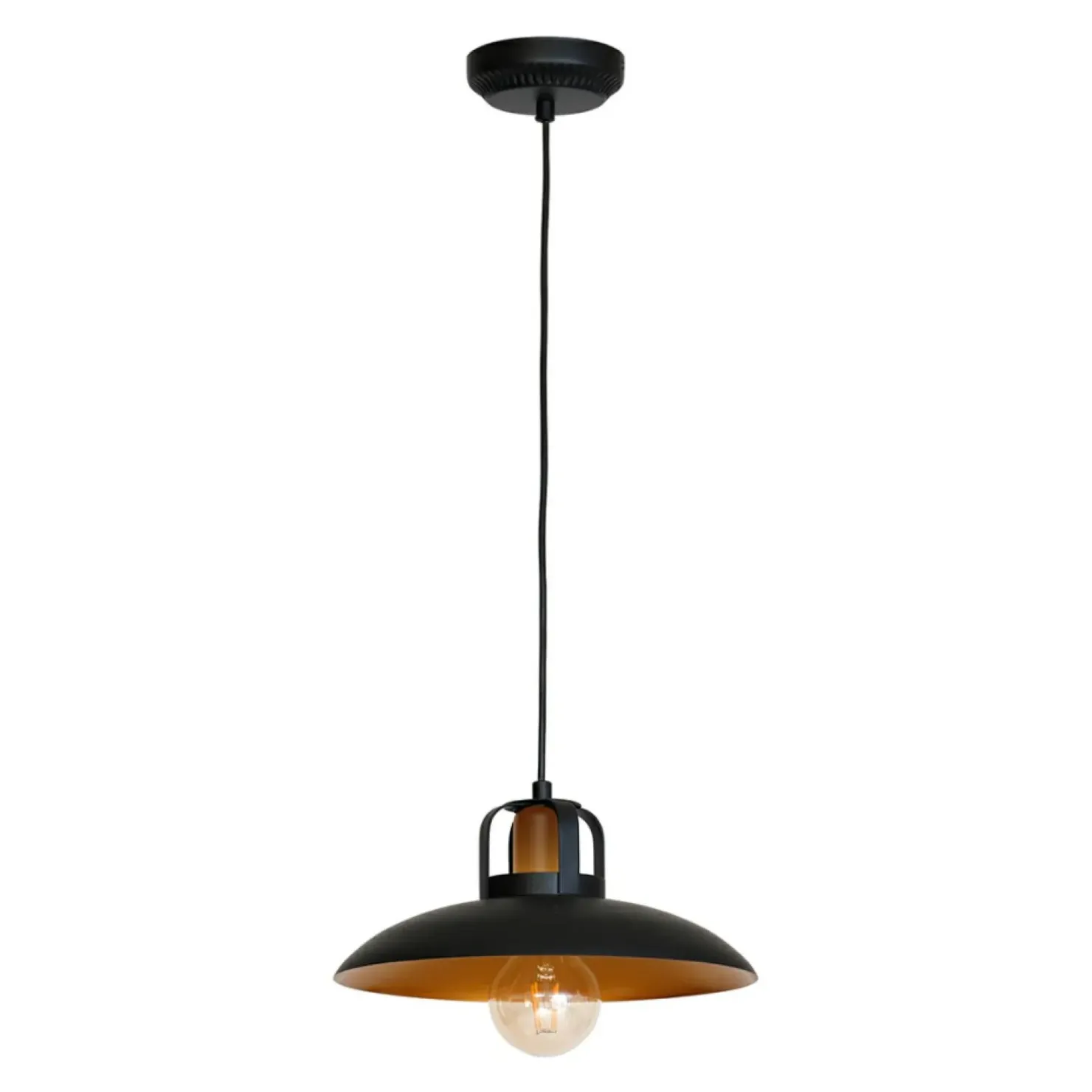 Cheap Sklep Kaja Industrialna, czarno-złota lampa wisząca MLP3682 FELIX | Kaja