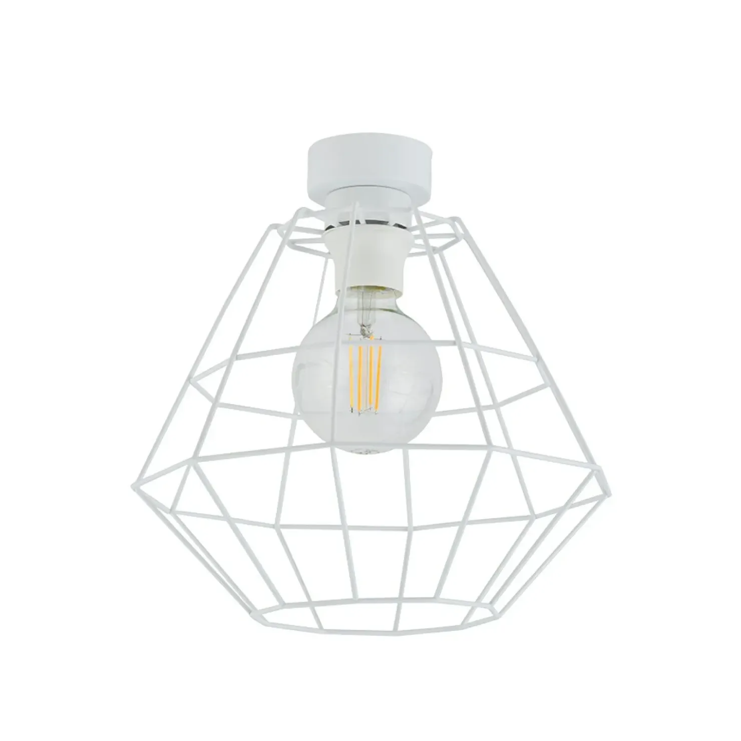 Industrialna, druciana, biała lampa sufitowa TK 6210 - DIAMOND NEW*Sklep Kaja Hot