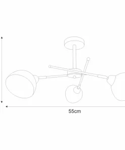 Discount Sklep Kaja Industrialna lampa do sypialni K-JSL-1286/3-2 HORNET | Kaja chrom