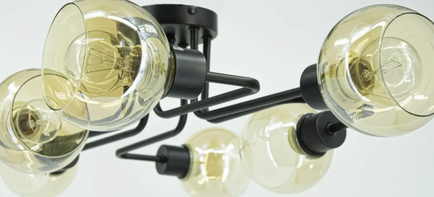 Industrialna lampa sufitowa do salonu 3040/6 BL 21QG TANGO | Kaja*Sklep Kaja Outlet