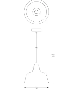 Shop Sklep Kaja Industrialna lampa wisząca, idealna do jadalni A8063-BK z serii MENSA