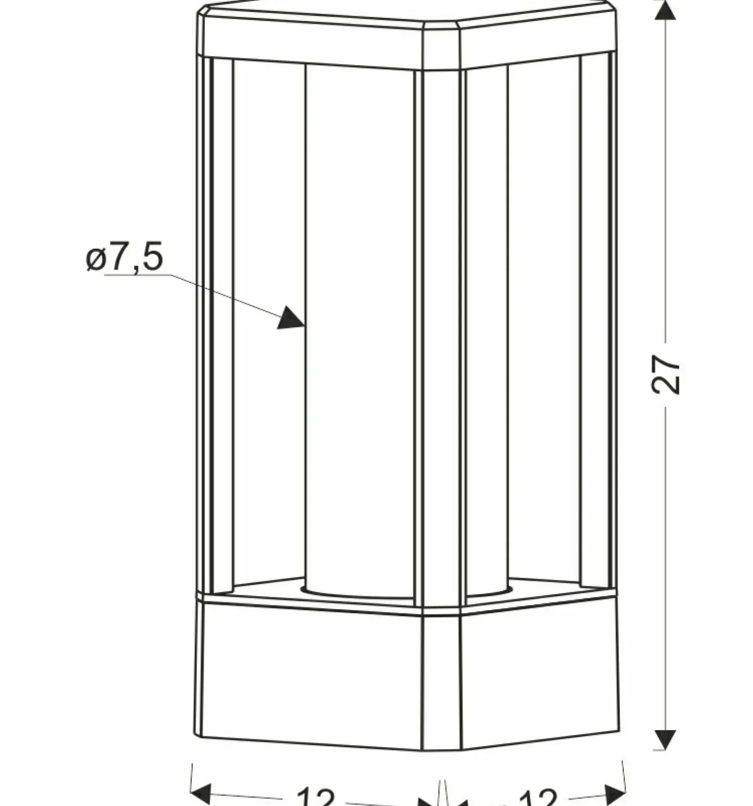 Industrialna lampka stołowa na balkon 51-32454 CISSUS | Kaja*Sklep Kaja Discount