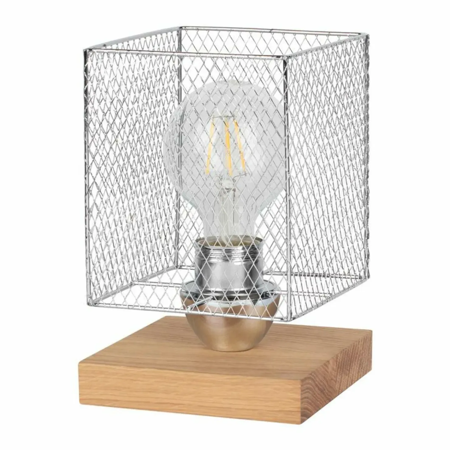 Industrialna, mała lampka stołowa 9175974 NORMAN WOOD | Kaja*Sklep Kaja Flash Sale