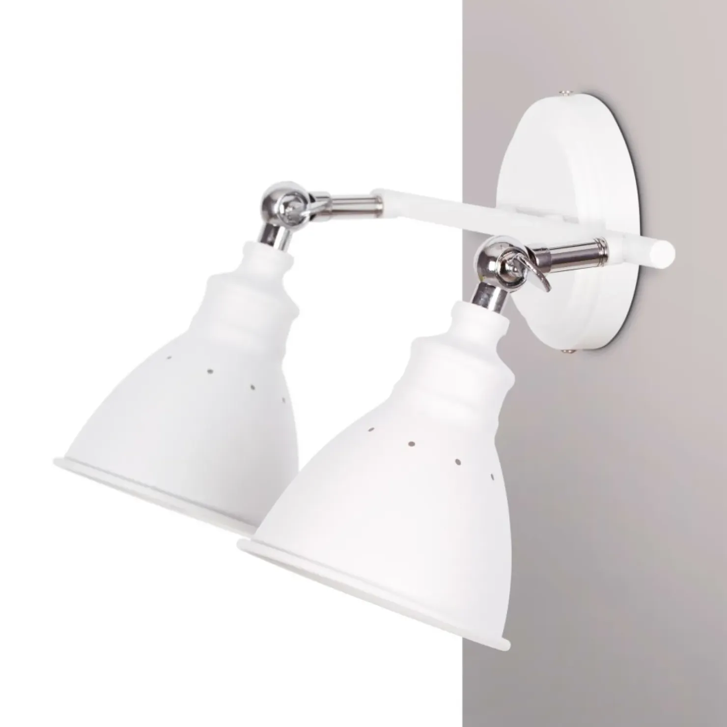 Industrialny kinkiet K-8005-2 WH WATSO WHITE | Kaja Oświetlenie*Sklep Kaja Store