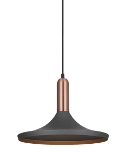 Clearance Sklep Kaja Industrialny zwis z kloszem MDM-3027/1 GR+RC LUSTY | Kaja Oświetlenie