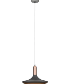 Clearance Sklep Kaja Industrialny zwis z kloszem MDM-3027/1 GR+RC LUSTY | Kaja Oświetlenie