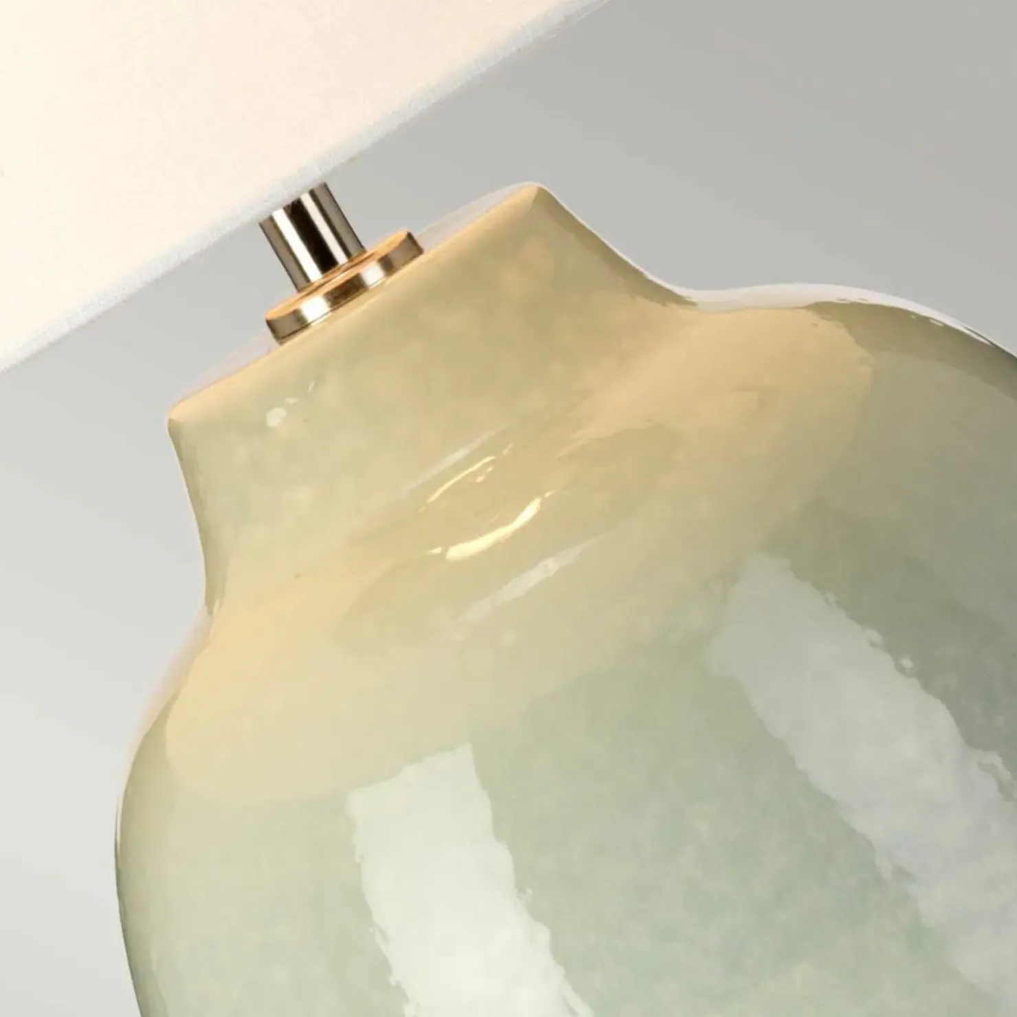 Jasnozielona lampa stołowa, nocna CHELSFIELD-TL z serii CHELSFIELD*Sklep Kaja Clearance