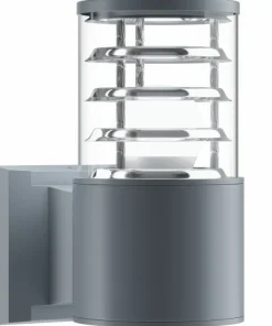 Jednokierunkowa, szara lampa ścienna na taras O576WL-01GR serii BRONX*Sklep Kaja Outlet