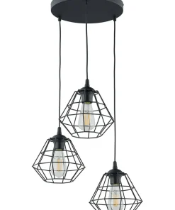 Store Sklep Kaja Kaskada ch, drucianych zwisów, do salonu TK 6204 - DIAMOND NEW czarny