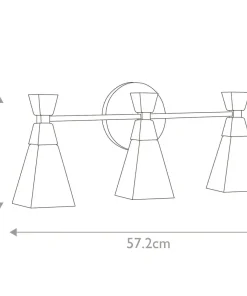 Kinkiet ścienny na listwie, czarny BOWTIE-3-MB z serii BOWTIE*Sklep Kaja Cheap