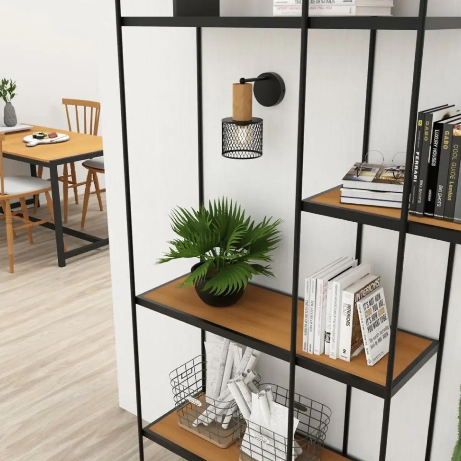 Kinkiet ścienny z drewnianym elementemMLP8558 z serii SOBRESA | Kaja Oświetlen*Sklep Kaja Outlet