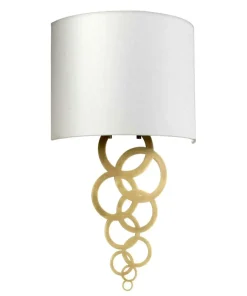 Kinkiet ścienny ze złotą ozdobą CURTIS-MEDIUM-AB z serii CURTIS*Sklep Kaja Flash Sale