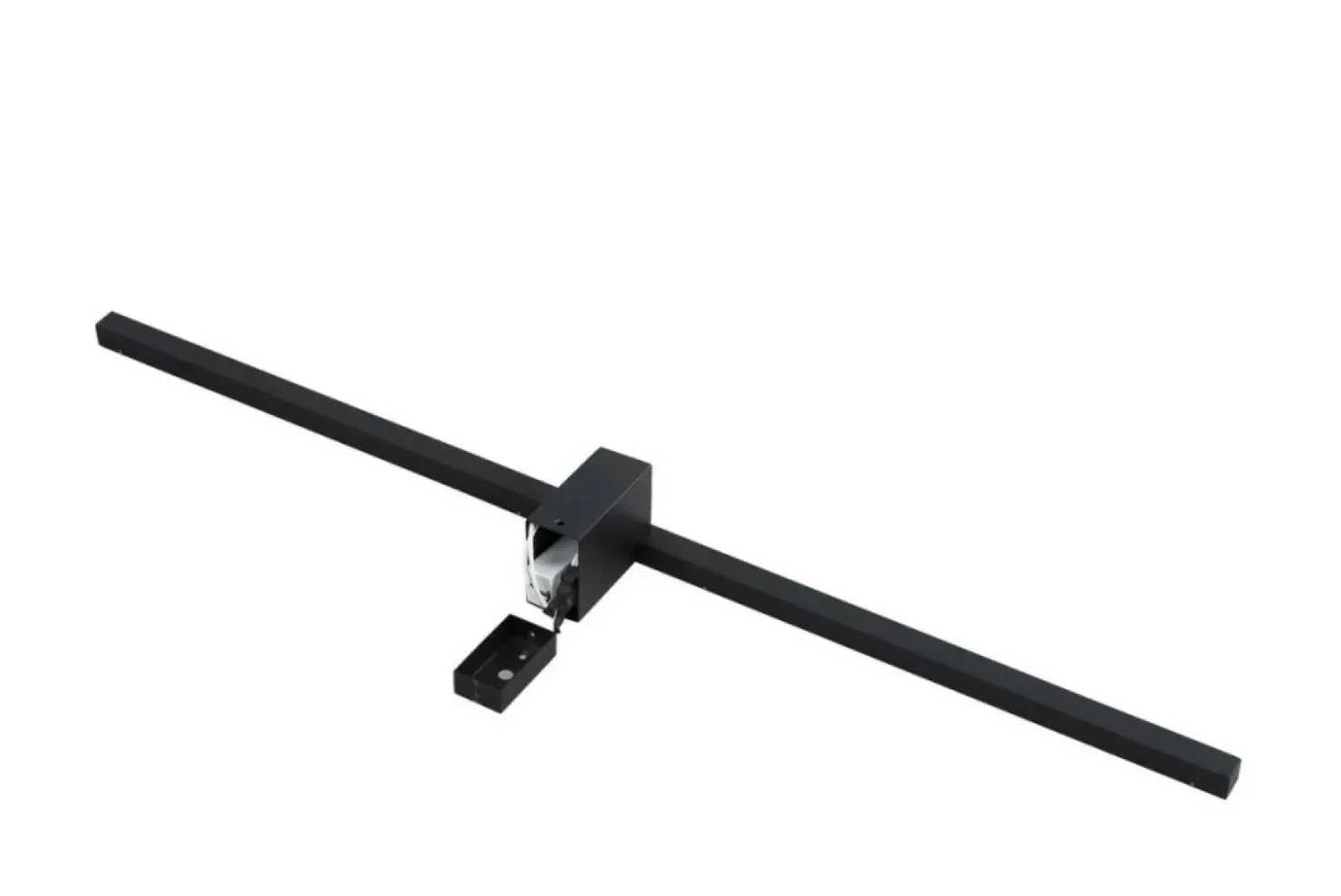 Kinkiet LED, prosta lampa nad lustro LP-778/1W XXL BK z serii NEVADA*Sklep Kaja Best Sale