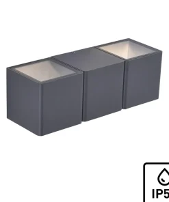 Kinkiet ogrodowy w formie trzech kubików 9658-13 z serii MARCEL | Kaja*Sklep Kaja Flash Sale