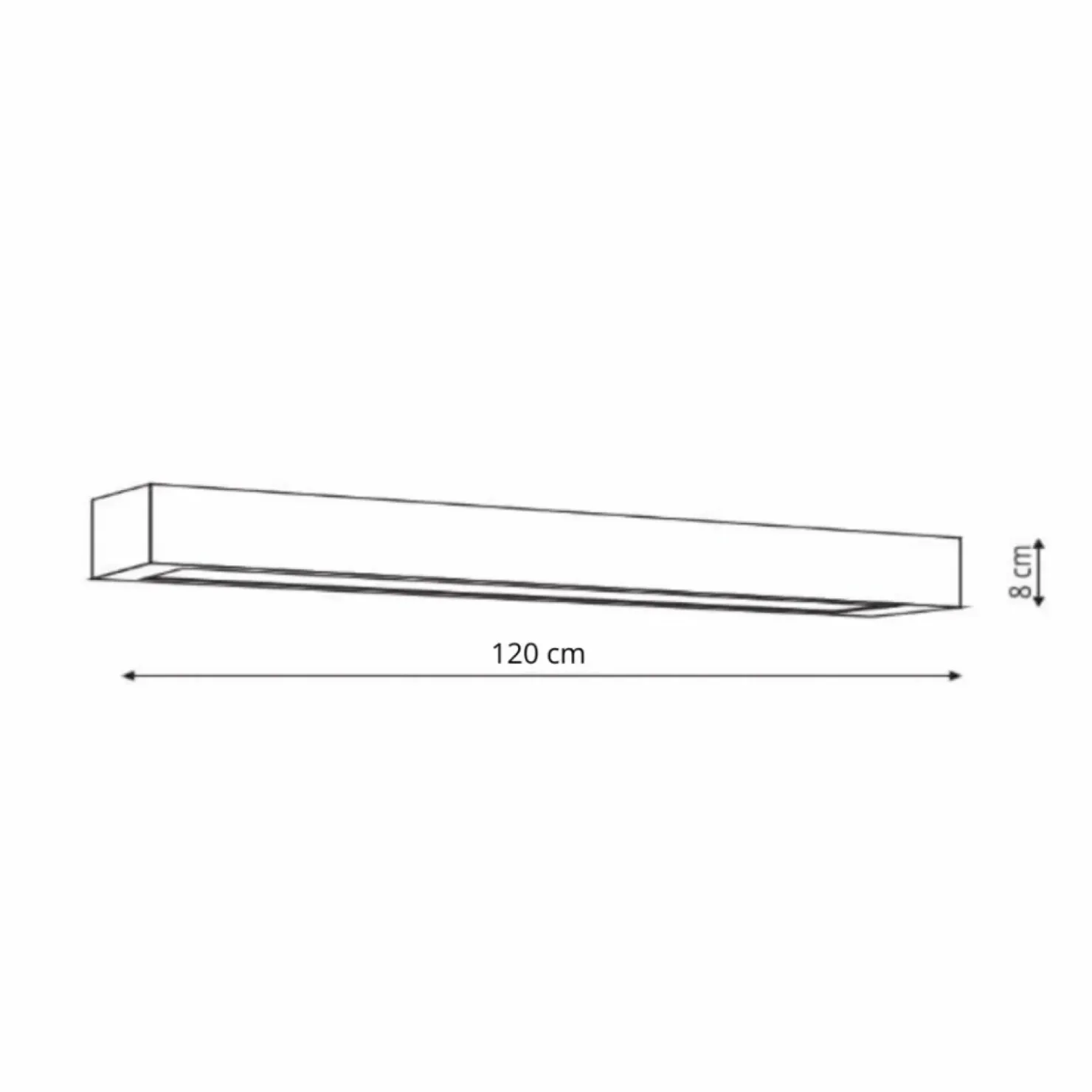 Kinkiet techniczny listwa LED 120cm GS-LWA-18W BK CCT IBROS | Kaja*Sklep Kaja Best Sale