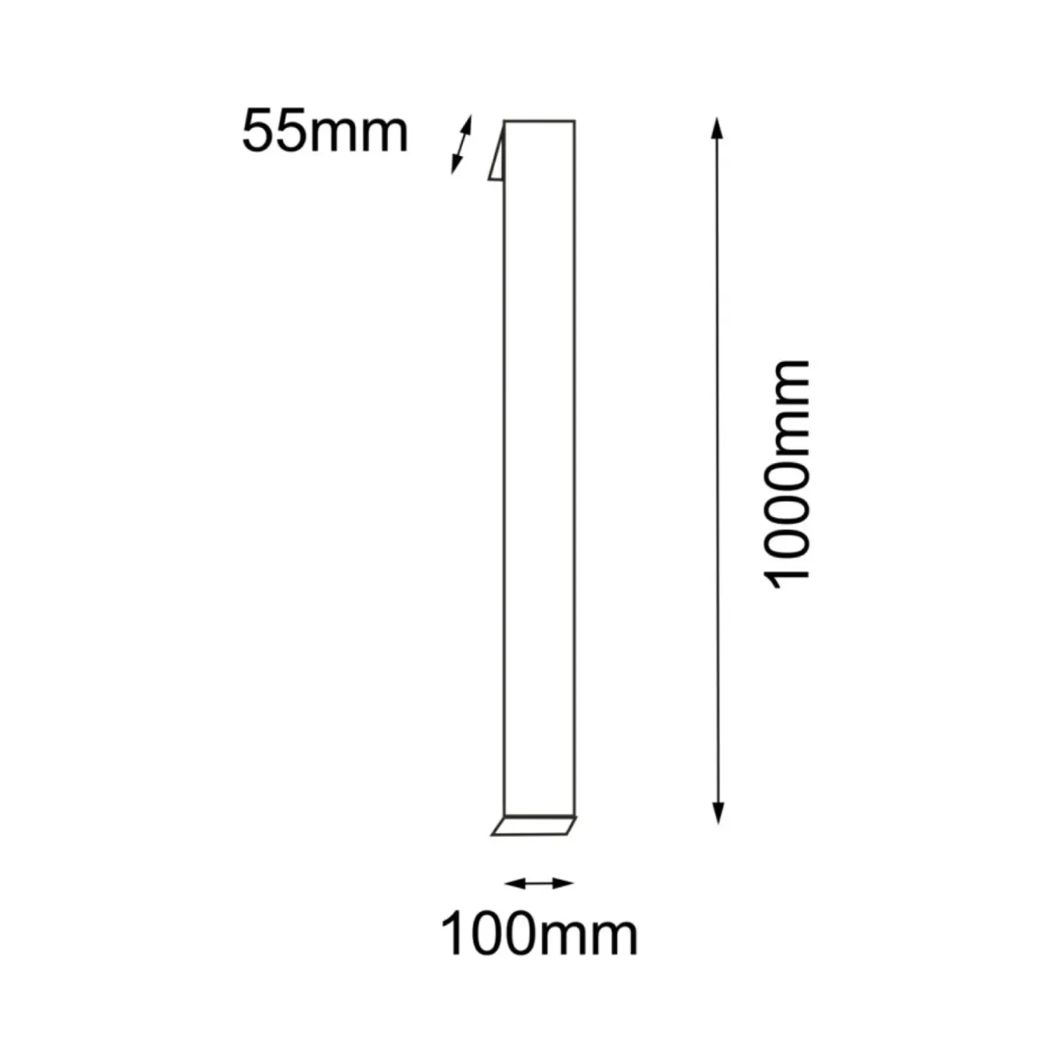 Kinkiet w kolorze antracytowym 100cm 4000K ANT 9924 HIKONE | Kaja*Sklep Kaja Online