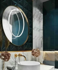 Kinkiet w kształcie koła 90cm do łazienki LP-999/1W L WH MIRROR*Sklep Kaja Outlet