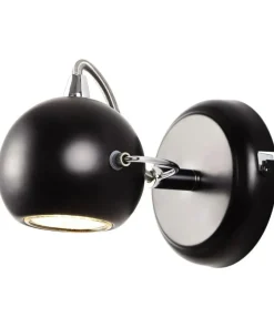 Kinkiet w kształcie kuli K-8002/1 BK SALVA BLACK | Kaja Oświetlenie*Sklep Kaja Flash Sale