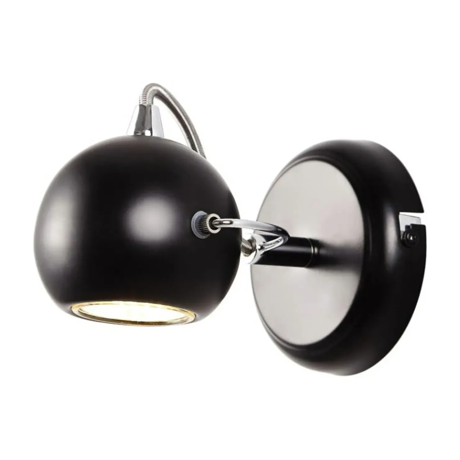 Kinkiet w kształcie kuli K-8002/1 BK SALVA BLACK | Kaja Oświetlenie*Sklep Kaja Flash Sale
