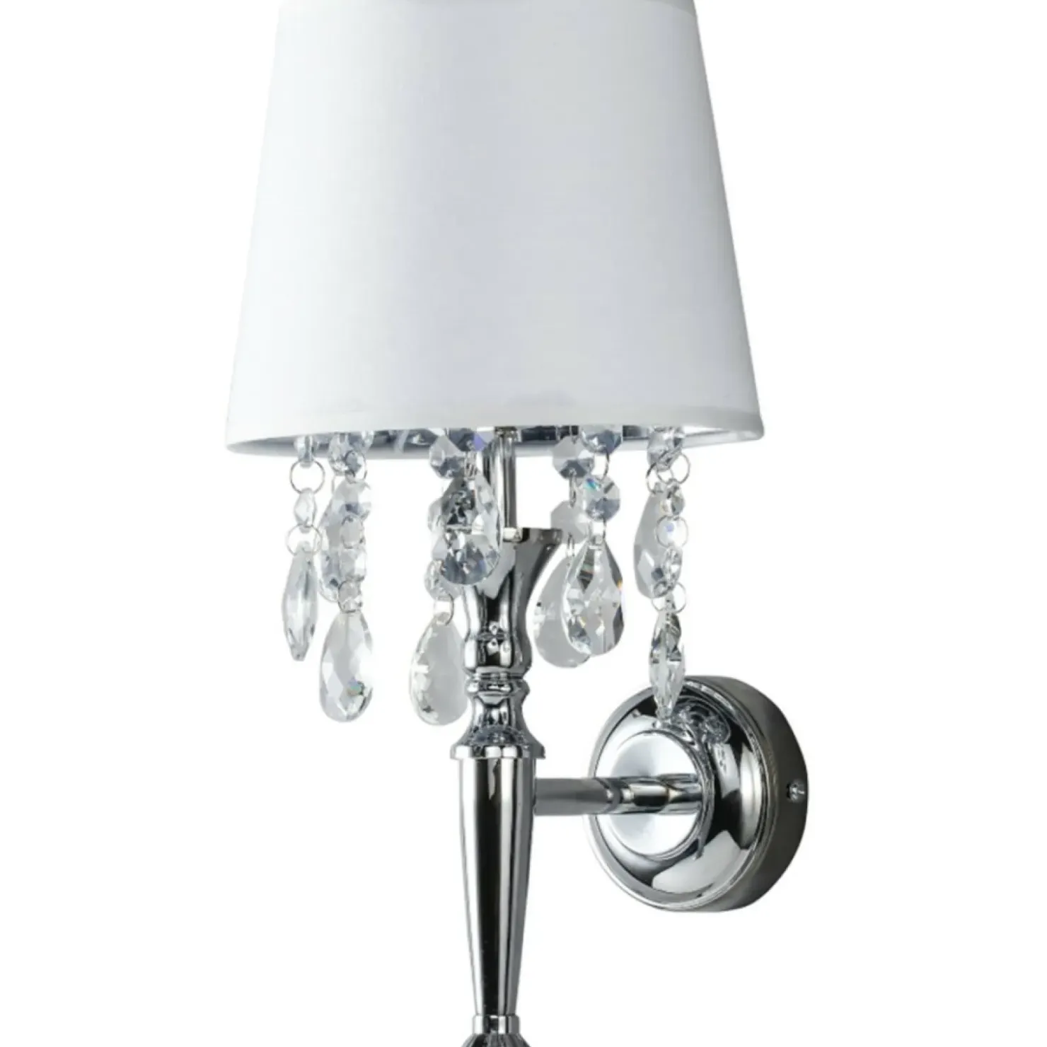 Kinkiet w stylu glamour, do sypialni LP-0412/1W WH VIGO | Kaja*Sklep Kaja Outlet