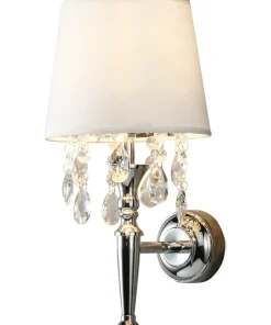 Kinkiet w stylu glamour, do sypialni LP-0412/1W WH VIGO | Kaja*Sklep Kaja Outlet