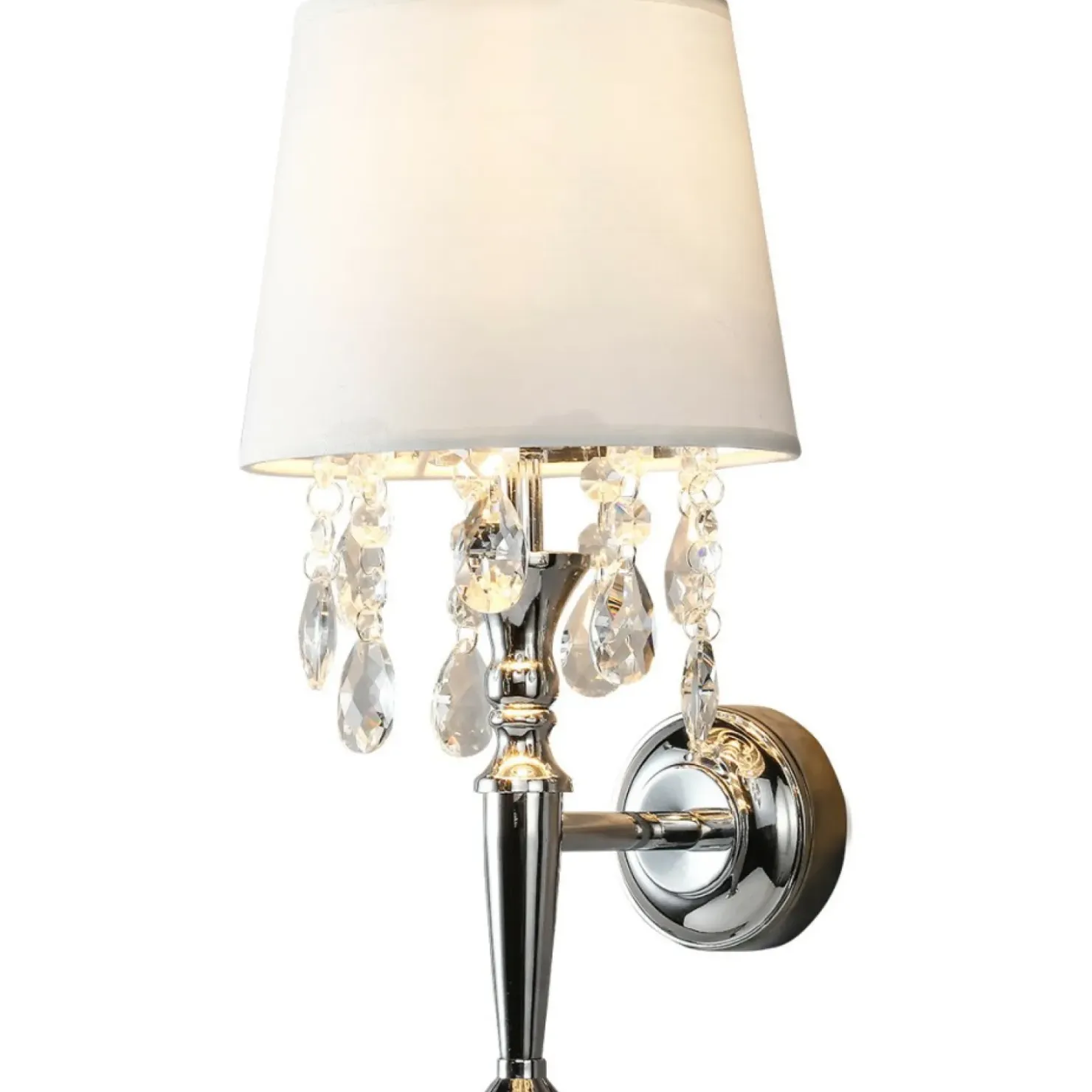 Kinkiet w stylu glamour, do sypialni LP-0412/1W WH VIGO | Kaja*Sklep Kaja Outlet