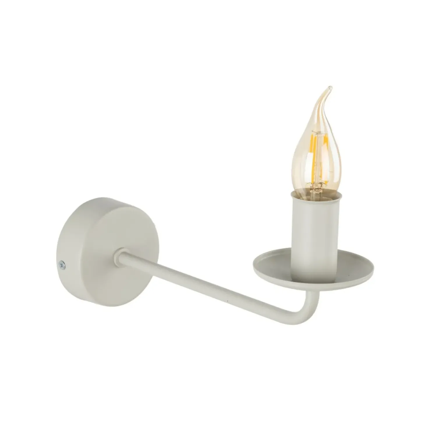 Kinkiet świecznik na ozdobą żarówkę TK 10244 LIMAL BEIGE | Kaja*Sklep Kaja Flash Sale