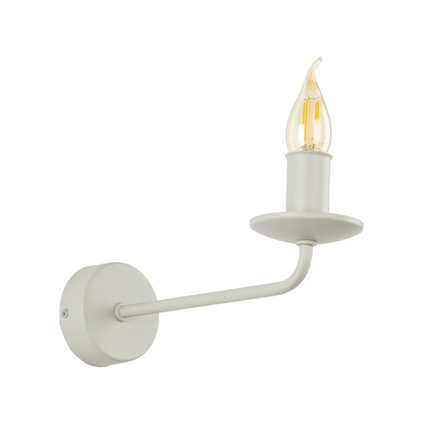 Kinkiet świecznik na ozdobą żarówkę TK 10244 LIMAL BEIGE | Kaja*Sklep Kaja Flash Sale