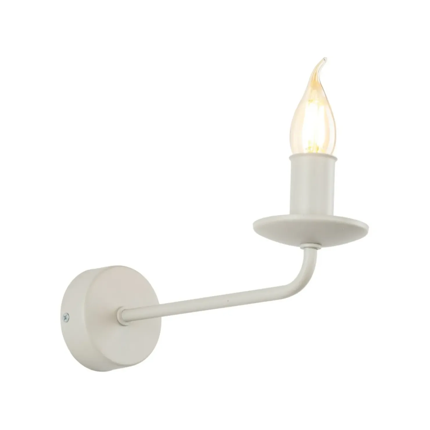 Kinkiet świecznik na ozdobą żarówkę TK 10244 LIMAL BEIGE | Kaja*Sklep Kaja Flash Sale
