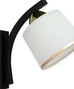 Kinkiet z kloszem i ozdobną obręczą O3240 K1 CZA + ZL z serii ALTAR*Sklep Kaja Shop