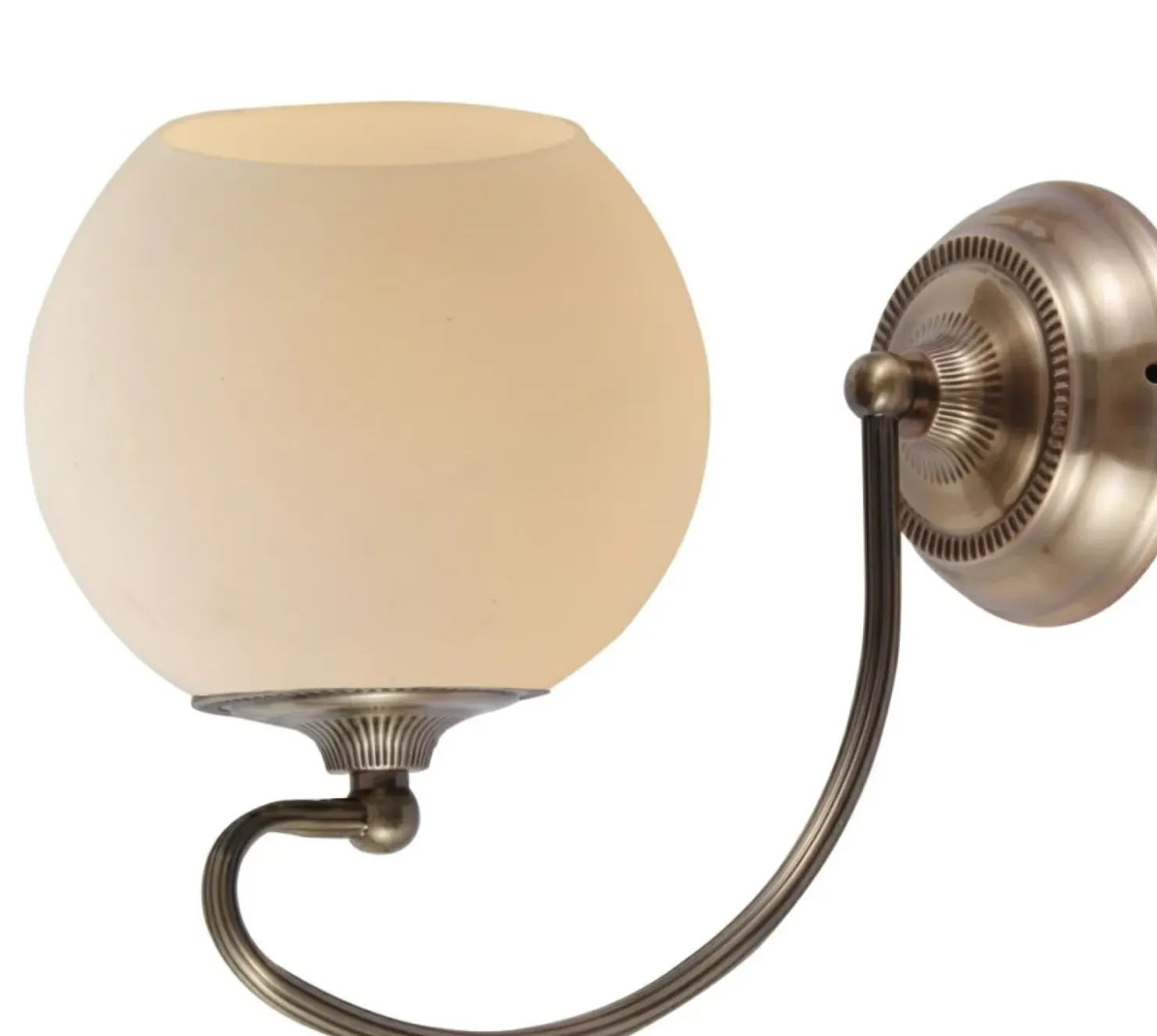 Kinkiet z kloszem w stylu retro glamour 21-69344 ORBIT | Kaja*Sklep Kaja Sale