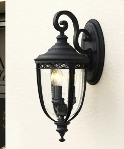 Kinkiet zewnętrzny na 3 żarówki FE-EB2-L-BLK z serii ENGLISH BRIDLE*Sklep Kaja Clearance