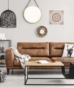 Klasyczna, biała lampa podłogowa z abażurem 574/1 TRAPO | Kaja*Sklep Kaja Fashion