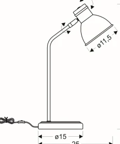 Klasyczna, biało-czarna lampka biurkowa 41-72078 z serii ZUMBA | Kaja*Sklep Kaja Flash Sale
